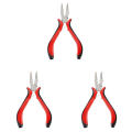 3 Pack 45 Steel Jewelry Bead Crimper Tools Crimping Press Plier for Jewelry Making Red. 