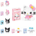 Hello Kitty Building Block Sanrio Anime Figure Kuromi Assembled Toys Decorative Ornament Model My Melody Children's Puzzle Gifts. 
