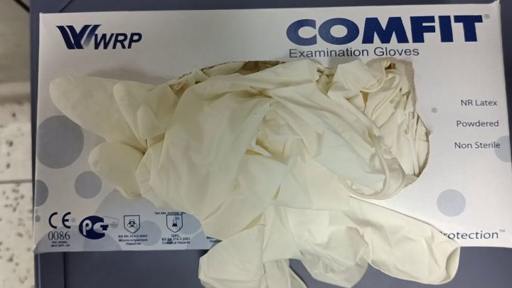 Comfit Examination Hand Gloves ( 100Pcs/1Box | Daraz.com.bd