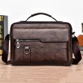Weixier Men Shoulder Bag for 9.7 Ipad Men PU Leather Flaps Men's Crossbody Bag Business Flap Male Solid Messenger Bag Travel Bag. 