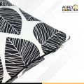 Cotton Cushion Cover, Black & White, (20"x20"), Only Cover, 1 Pcs. 