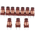 10pcs 12T 0.6uh-1.7uh Adjustable High-Frequency Ferrite Core Inductor Demoo. 