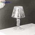 Cordless Table Lamp Sparkling Crystal Led Desk Lamp Energy-saving Portable Bedside Light with 3 Colors for Parties Decor Battery Powered less Than Night Light.