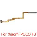 For Xiaomi Poco F3 Original New Fingerprint Sensor Home Return Key Menu Button Flex Cable Black White Blue. 