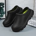 Men Summer Slipper Kitchen Clogs Chef Shoes Work Flip-flop Waterproof Oil-proof Sandal Non-Slip Garden Rubber Slippers For Male.