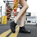 G fashion rain boots women's trend short water shoes for four seasons wear work shoes Korean version of the medium non-slip wear-resistant rain boots. 