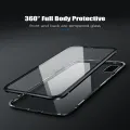 Magnetic Metal Case for VIVO Y19 Y17 /Y15 / Y12 / Y11 /Y50 /Y30 360 Dual Tempered Glass Back Hard Cover Double Side Glass. 