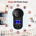 Ultrasonic Pest Repeller Electronic Insect Repellent  Indoor Plug in Pest Anti Cockroaches/Mouse with LCD Screen UK Plug. 