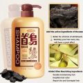 Polygonum Multiflorum Permanent Black Hair Oil Control Anti-dandruff Shampoo Nourishes Scalp Anti-hair Loss 750ml. 