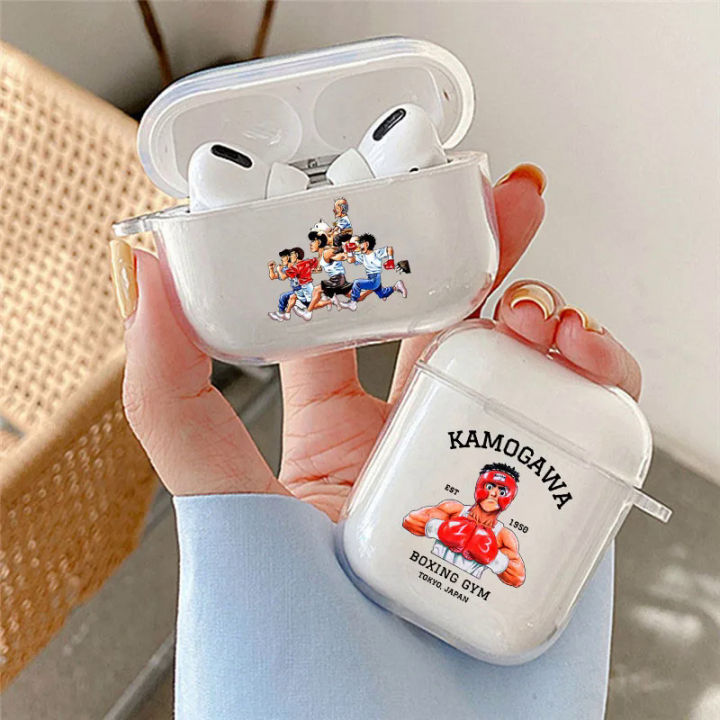 【NShisasN】Vintage Japan Manga Anime KBG Hajime No Ippo Earphone Case for Airpods 1 2 Pro Wireless Bluetooth Headphone Cover for Air Pod 3