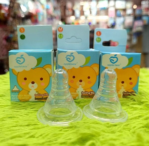 Feeding%20Liquid%20Silicone%20Nipplle%20Pacifier%20Nibbleer%20for%20Baby%20Bottle%20Replace%20-%202%20PCS%20(%20apple.bear)%20-%20Image%204