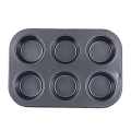 Mini Muffin 6 Cups Carbon steel Bun Pan non-stick Cupcake Baking Bakeware Mold Tray Cake mold. 