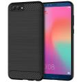 Carbon Fiber Case For Honor View 20 / Honor V20 - Luxury Stylish Rubber Silicone Armor Designed Shockproof Flexible Camera Bumper Protective TPU Back Cover - Phone Back Cover. 