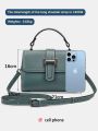 Zency Genuine Leather Top-handle Bag For Women Simple Fashion Envelope Bags Luxury Designer Shoulder Handbag Small Crossbody New. 