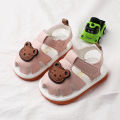 Summer New Whistle Boys' Sandals 0-1-2 Year Old Cow Muscle Sole Children's Calling Female Baby Shoes 2792. 
