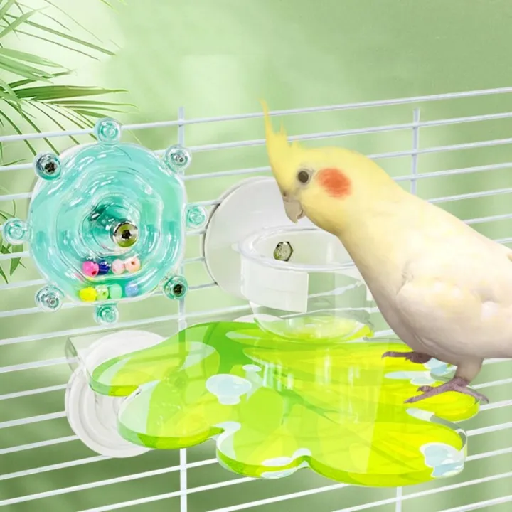Creative 360 ° Rotation Bird Turntable Hang Toys Wall Mounted Plastic ...