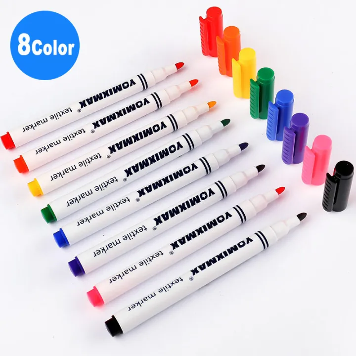 8Pcs%20Waterproof%20Permanent%20Color%20Fabric%20Textile%20Marker%20Pen%20For%20T%20Shirt%20Shoes%20Clothes%20Wood%20Stone%20DIY%20Art%20Graffiti%20Drawing%20Painting%20-%20Image%205
