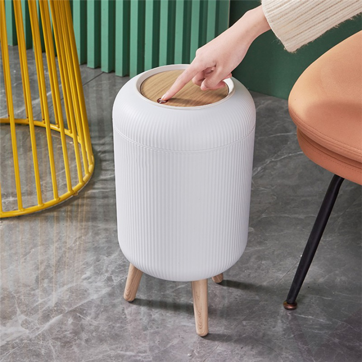 High-Legged%20Wood%20Grain%20Trash%20Can%20Plastic%20Dustbin%20-%20Image%206