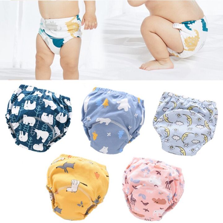 6%20Layer%20Waterproof%20Reusable%20Cotton%20Baby%20Training%20Pants%20Infant%20Shorts%20Underwear%20Cloth%20Baby%20Diaper%20Nappies%20Panties%20Nappy%20Changing%20-%20Image%203