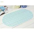 Non Slip Bath Mat for Bathroom, Pebble Frosted Anti-Mould Anti Slip Plastic Oval Bathtub Shower Mat with Grip Suction Cups,67x37cm. 