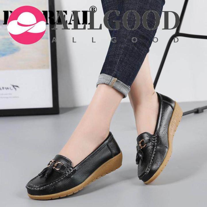 Spring Women Flats Shoes Women Leather Shoes Women Loafers Slip On