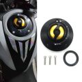 Motorcycle Fuel Tank Cap Gasoline Cover Parts Accessories for YAMAHA YZF R1 R3 R6 R15 R25 MT07 CNC Gold. 