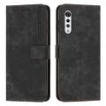 (COD Available)For LG Velvet/Velvet 5G Skin Feel Stripe Pattern Leather Phone Case with Lanyard.