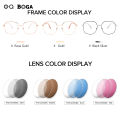 OQ BOGA 12 Styles Unisex Proof Blue Light Radiation Computer Glasses Men Women Large Metal Frame Anti UV Photochromic Sunglasses.