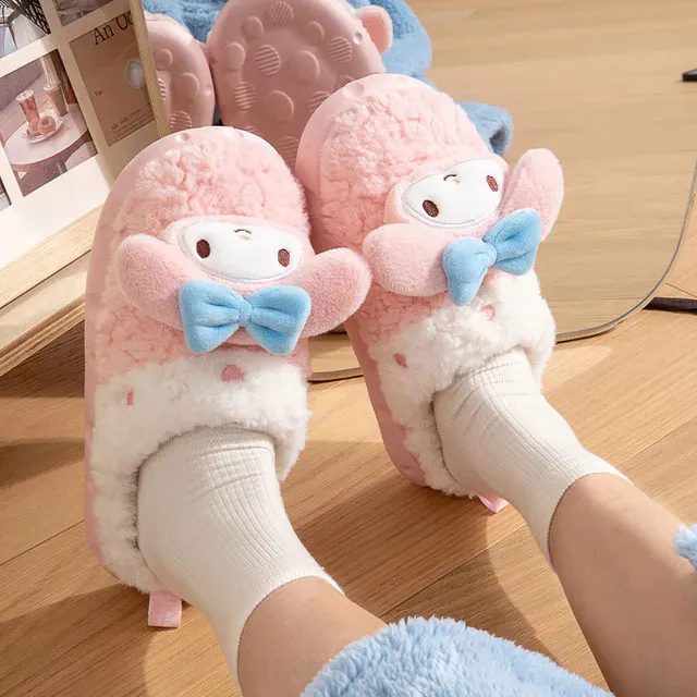 Sanrios%20My%20Melody%20Cinnamoroll%20Kuromi%20Anime%20Cartoon%20Cute%20Winter%20Warm%20Plush%20Cotton%20Slippers%20Girl%20Non%20Slip%20Thick%20Sole%20Home%20Shoes%20-%20Image%208
