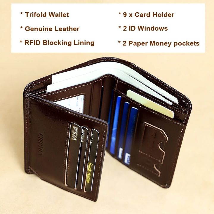 Ciephia%20Classic%20Style%20Genuine%20Leather%20Rfid%20Wallets%20for%20Men%20Thin%20Short%20Multi%20Function%20Tri%20Fold%20Card%20Holder%20Male%20Purse%20Money%20Clip%20-%20Image%205