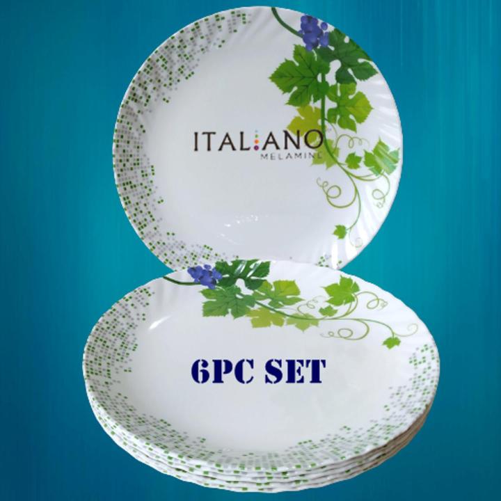 Italiano Melamine 11" Crazy Plate (6Pc)