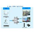 ZOROOM Digital 2 Way Coaxial Cable Splitter 5-2400MHz, RG6 Compatible, Work with Analog/Digital TV Connections and Internet.