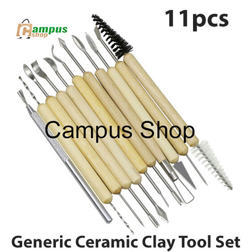 Generic Ceramic Clay Tool Set - 11 Pcs