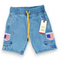 Boys premium cotton spandex denim short pant 5 pkt cargo 2 to 10 Years.