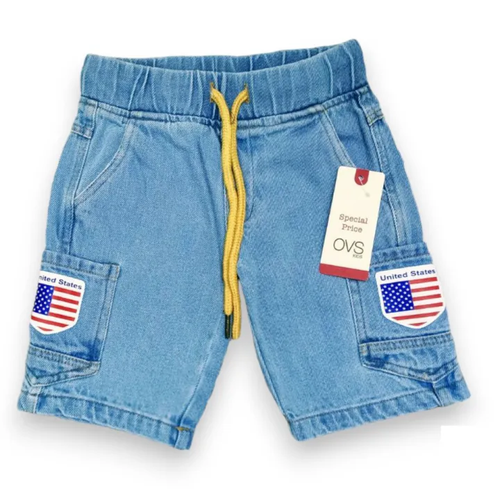 Boys%20premium%20cotton%20spandex%20denim%20short%20pant%205%20pkt%20cargo%202%20to%2010%20Years%20-%20Image%202