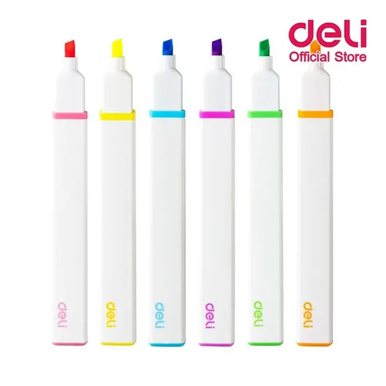 Deli%20u13-6c%20Highlighter%20Pen%206%20colour%20set%20-%20Image%202