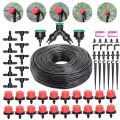 5-50M Garden Micro Drip Irrigation System Kit 1/4'' Hose Spray Kit 8 Hole Adjustable Flow Dripper Atomizer Greenhouse Watering.