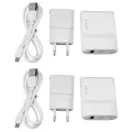 2X Wifi Ethernet USB Printe Server Adapter Auto Queue Connect Over Wifi&100M Lan for USB Printer Laptop Pc EU Plug. 