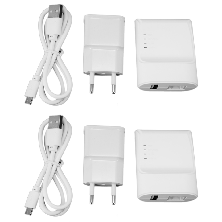 2X Wifi Ethernet USB Printe Server Adapter Auto Queue Connect Over Wifi&100M Lan for USB Printer Laptop Pc EU Plug