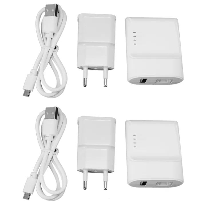 2X Wifi Ethernet USB Printe Server Adapter Auto Queue Connect Over Wifi&100M Lan for USB Printer Laptop Pc EU Plug