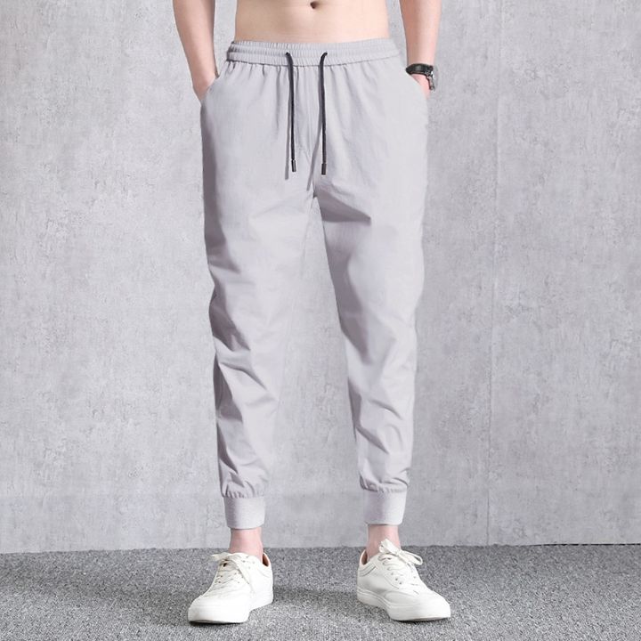 New%20Men's%20Casual%20Spring%20Summer%20Fall%20Running%20Pants%20Student%20Boy%20Korean%20Fashion%20Sports%20Nine%20Pants%20Quick%20Dry%20Double%20Pockets%20-%20Image%205