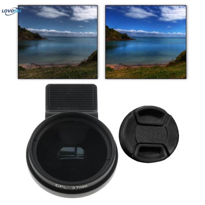 37mm Phone Polarizer CPL Lens Filter Detachable Circular Polarizing Lens