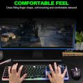 Keyboard Mouse Combo 1 Set Cool Suspended Keycap Structure Comfortable Percussion Clear Print Keyboard Mouse Set For Home.
