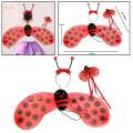 Ladybird Costume Kids Girls Ladybird Dress up Cute Halloween Ladybug Costumes for Birthday Holiday. 