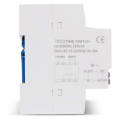 1 PCS Power Time Control Switch Countdown White Silica Gel 16 on 16 Off Rail Installation 220V.