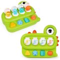 Baby Montessori Toys Pop Up Switch Box Activity Toy for Babies Early Learning Educational Toy for Sorting Colors Animals and Car SnowWhite. 