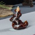 【Daily Necessities For Anyone Store】Ceramic Incense Burner Shape Buddha Lotus Incense Cones Stick Holder oke Waterfall Home Decor.
