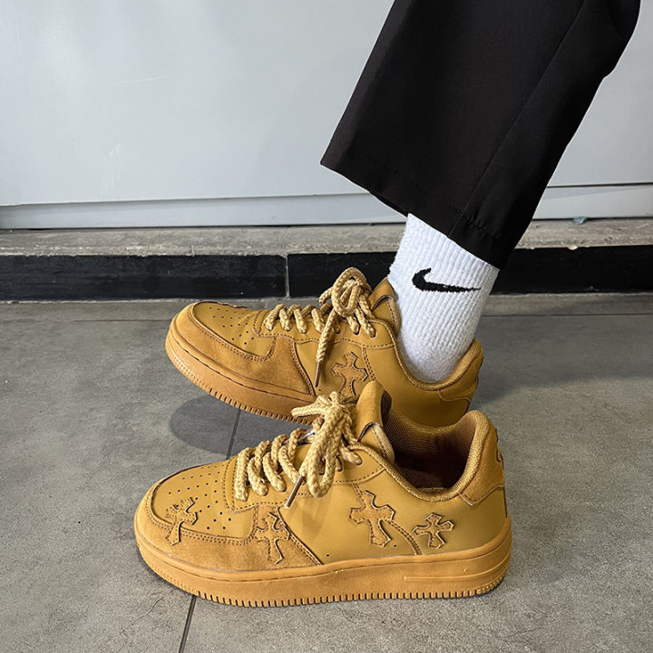 Sneakers Are Air Forces Non Slip Ins Korean Style Couple Wheat