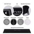 1Set Black Felt Letter Board Gothic Message Board Office Home Decor Letter Board with 340 White Changeable Characters.