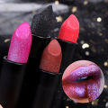 Glitter Lipstick Waterproof Long Lasting Moisturizing Matte Non-stick Cup Pearlescent Lip Tint Red Lips Makeup. 